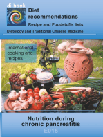 Nutrition during chronic pancreatitis: E015 DIETETICS - Gastrointestinal tract - Pancreas - Chronic pancreatitis (inflammation of the pancreas)