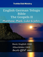 English German Telugu Bible - The Gospels II - Matthew, Mark, Luke & John: Basic English 1949 - Elberfelder 1905 - తెలుగు బైబిల్ 1880