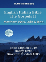 English Italian Bible - The Gospels II - Matthew, Mark, Luke and John: Basic English 1949 - Darby 1890 - Giovanni Diodati 1603