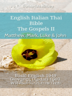 English Italian Thai Bible - The Gospels II - Matthew, Mark, Luke & John: Basic English 1949 - Giovanni Diodati 1603 - พระคัมภีร์ฉบับภาษาไทย