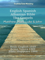 English Spanish Albanian Bible - The Gospels - Matthew, Mark, Luke & John: Basic English 1949 - Reina Valera 1909 - Bibla Shqiptare 1884