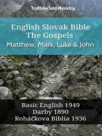 English Slovak Bible - The Gospels - Matthew, Mark, Luke and John: Basic English 1949 - Darby 1890 - Roháčkova Biblia 1936
