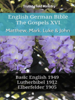 English German Bible - The Gospels XVI - Matthew, Mark, Luke & John: Basic English 1949 - Lutherbibel 1912 - Elberfelder 1905