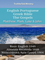 English Portuguese Greek Bible - The Gospels - Matthew, Mark, Luke & John: Basic English 1949 - Almeida Recebida 1848 - Νεοελληνική Αγία Γραφή 1904
