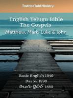 English Telugu Bible - The Gospels - Matthew, Mark, Luke and John: Basic English 1949 - Darby 1890 - తెలుగు బైబిల్ 1880