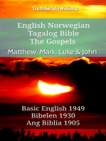 English Norwegian Tagalog Bible - The Gospels - Matthew, Mark, Luke & John: Basic English 1949 - Bibelen 1930 - Ang Biblia 1905
