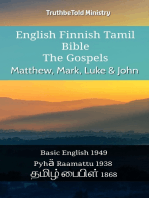 English Finnish Tamil Bible - The Gospels - Matthew, Mark, Luke & John: Basic English 1949 - Pyhä Raamattu 1938 - தமிழ் பைபிள் 1868