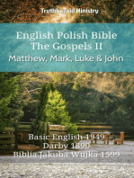 English Polish Bible - The Gospels II - Matthew, Mark, Luke and John: Basic English 1949 - Darby 1890 - Biblia Jakuba Wujka 1599