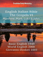 English Italian Bible - The Gospels VI - Matthew, Mark, Luke and John: Basic English 1949 - World English 2000 - Giovanni Diodati 1603