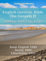 English German Bible II - The Gospels - Matthew, Mark, Luke and John: Basic English 1949 - Darby 1890 - Elberfelder 1905