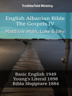 English Albanian Bible - The Gospels IV - Matthew, Mark, Luke & John: Basic English 1949 - Youngs Literal 1898 - Bibla Shqiptare 1884