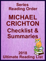 Michael Crichton: Series Reading Order - with Summaries & Checklist