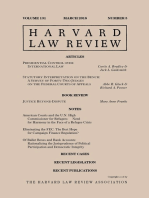 Harvard Law Review: Volume 131, Number 5 - March 2018