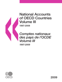 SET: National Accounts of OECD Countries 2009, Volume IIIa, Volume IIIb