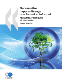 Reconnaître l’apprentissage non formel et informel : résultats, politiques et pratiques