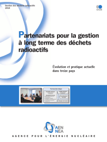 Partenariats pour la gestion à long terme des déchets radioactifs : Évolution et pratique actuelle dans treize pays
