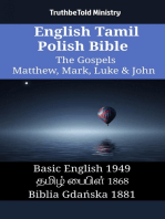 English Tamil Polish Bible - The Gospels - Matthew, Mark, Luke & John: Basic English 1949 - தமிழ் பைபிள் 1868 - Biblia Gdańska 1881