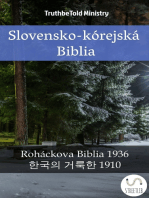 Slovensko-kórejská Biblia: Roháčkova Biblia 1936 - 한국의 거룩한 1910