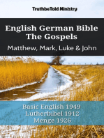 English German Bible - The Gospels - Matthew, Mark, Luke & John: Basic English 1949 - Lutherbibel 1912 - Menge 1926