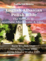 English Albanian Polish Bible - The Gospels II - Matthew, Mark, Luke & John: Basic English 1949 - Bibla Shqiptare 1884 - Biblia Jakuba Wujka 1599