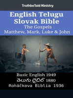 English Telugu Slovak Bible - The Gospels - Matthew, Mark, Luke & John: Basic English 1949 - తెలుగు బైబిల్ 1880 - Roháčkova Biblia 1936
