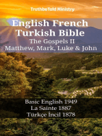 English French Turkish Bible - The Gospels II - Matthew, Mark, Luke & John