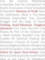 Moment of Truth: Tackling Israel-Palestine's Toughest Questions