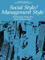 Social Style/Management Style: Developing Productive Work Relationships