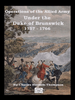Operations of the Allied Army Under the Duke of Brunswick: 1757 - 1766