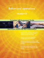 Behavioral operations research Complete Self-Assessment Guide