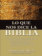 Lo que nos dice la Biblia