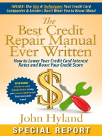 The Best Credit Repair Manual Ever Written