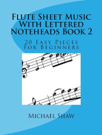 Flute Sheet Music With Lettered Noteheads Book 2