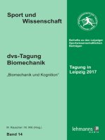 dvs-Tagung Biomechanik: Biomechanik und Kognition