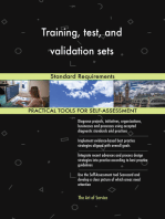 Training, test, and validation sets Standard Requirements