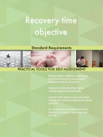 Recovery time objective Standard Requirements