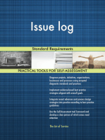Issue log Standard Requirements