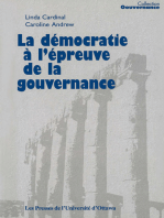 La Démocratie à l'épreuve de la gouvernance