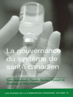 La Gouvernance du système de santé canadien