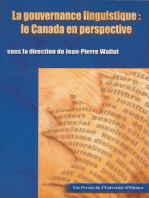 La Gouvernance linguistique: Le Canada en perspective