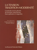 La Tension tradition-modernité: Construits socioculturels de femmes autochtones, francophones et migrantes