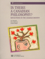 Is There a Canadian Philosophy?: Reflections on the Canadian Identity