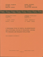 Diachronic Study of Dental Palaeopathology and Attritional Status of Prehistoric Ontario Pre-Iroquois and Iroquois Populations