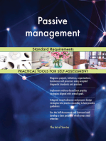 Passive management Standard Requirements