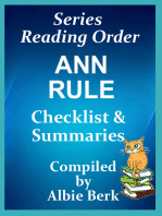 Ann Rule: Series Reading Order - with Summaries & Checklist