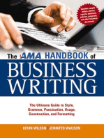 The AMA Handbook of Business Writing: The Ultimate Guide to Style, Grammar, Punctuation, Usage, Construction and Formatting