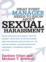 What Every Manager Needs to Know About Sexual Harassment