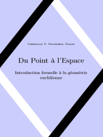 Du Point à l'Espace: Introduction formelle à la géométrie euclidienne