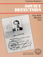Soviet Defectors: The KGB Wanted List