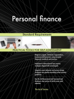 Personal finance Standard Requirements